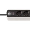 Разклонител 4x 2P+E с ключ и кабел 1.5m Бял/черен - Brennenstuhl Ecolor BS1153240126