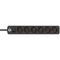 Разклонител 6x 2P+E с ключ и кабел 1.5m Бял/черен - Brennenstuhl Ecolor BS1153260020