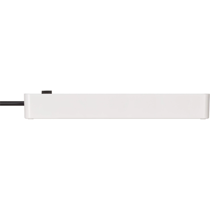 Разклонител 6x 2P+E с ключ и кабел 1.5m Бял/черен - Brennenstuhl Ecolor BS1153260020