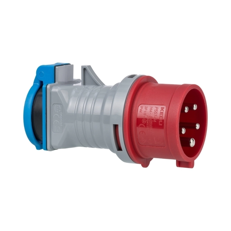 Индустриален адаптер CEE 2P+E 230VAC към Шуко 16A IP44 - Brennenstuhl BS1081690