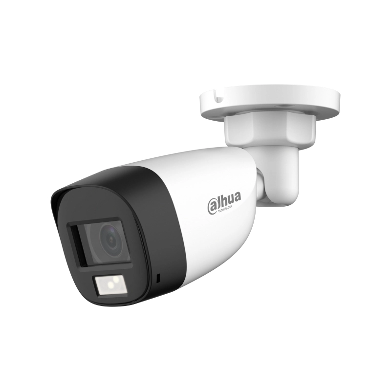 HDCVI Камера 2MP Булет 2.8 mm Smart Dual Light 20m микрофон - DAHUA HAC-HFW1200CL-IL-A-0280B-S6