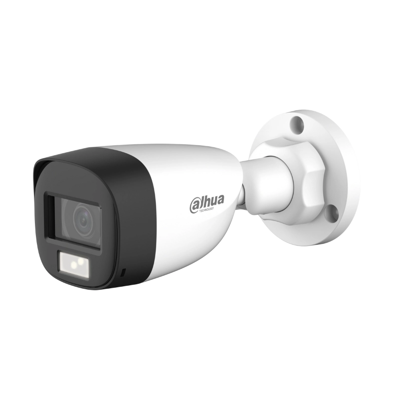 HDCVI Камера 2MP Булет 2.8 mm Smart Dual Light 20m микрофон - DAHUA HAC-HFW1200CL-IL-A-0280B-S6