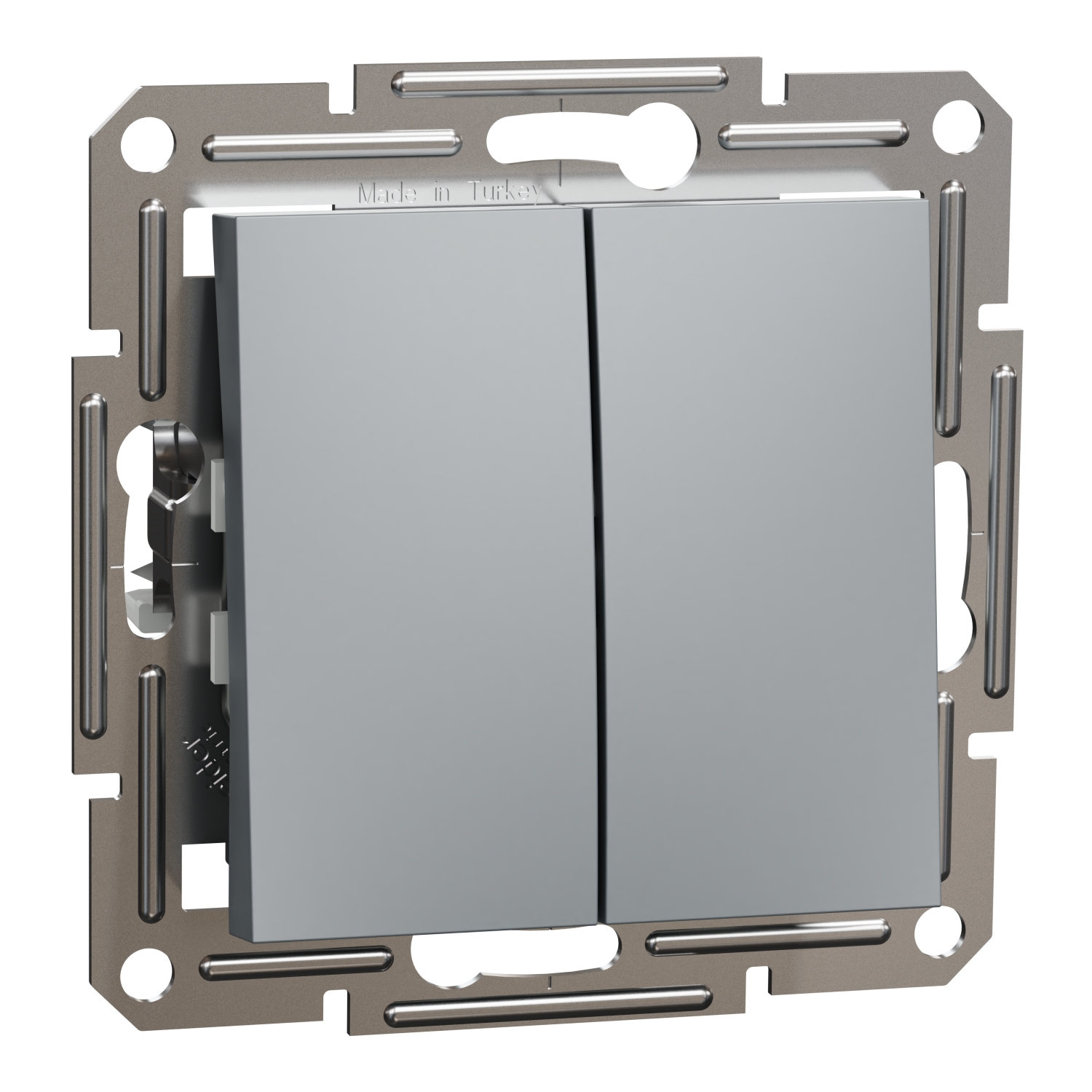 Сериен девиаторен ключ 10А без рамка Стомана - SCHNEIDER ELECTRIC Asfora EPH0600162