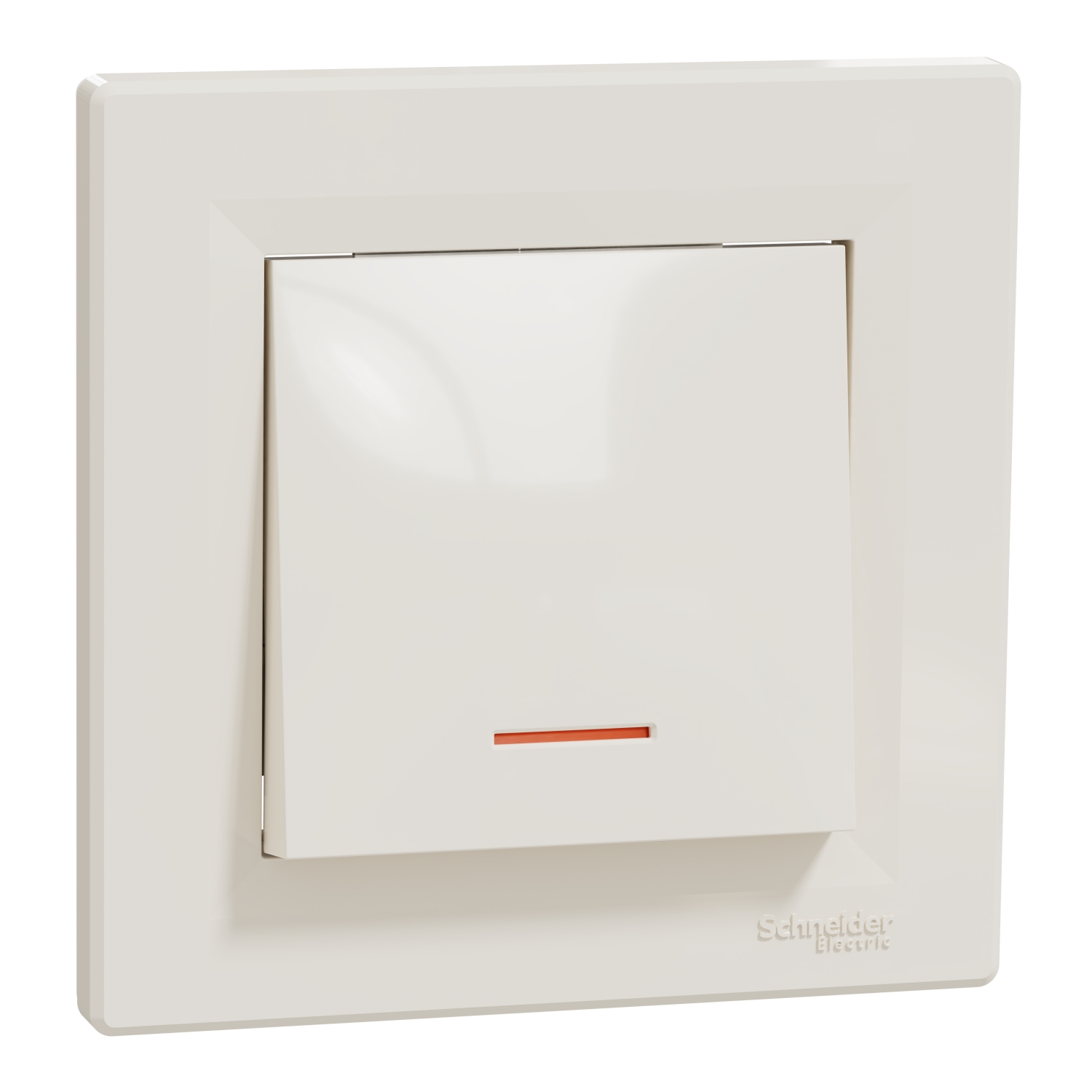 Еднополюсен ключ с подсветка 10А Крем - SCHNEIDER ELECTRIC Asfora EPH1400123