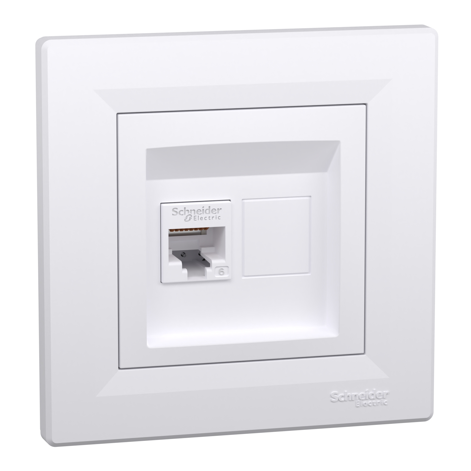 Розетка RJ45 UTP Cat.6 Бяла - SCHNEIDER ELECTRIC Asfora EPH4700121