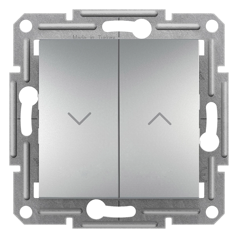 Ключ за щори 10А без рамка Алуминий - SCHNEIDER ELECTRIC Asfora EPH1300561