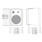Двулентово озвучително тяло 3.75/7.5/15/30W на 100V - Euroshine WS-51S/B