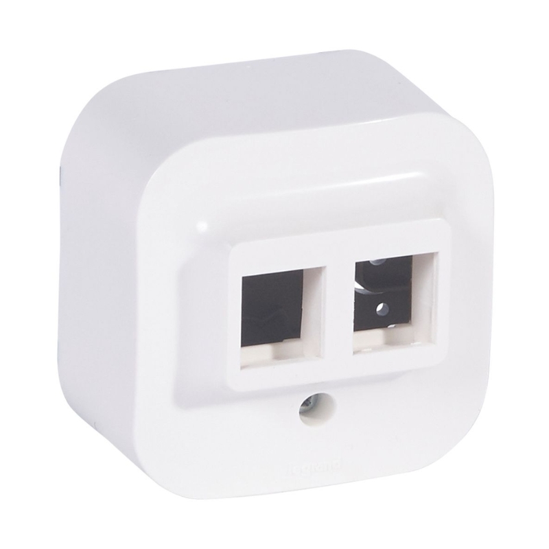 Розетка Keystone празна 2x RJ45 IP21 Бял - Legrand Forix 782426