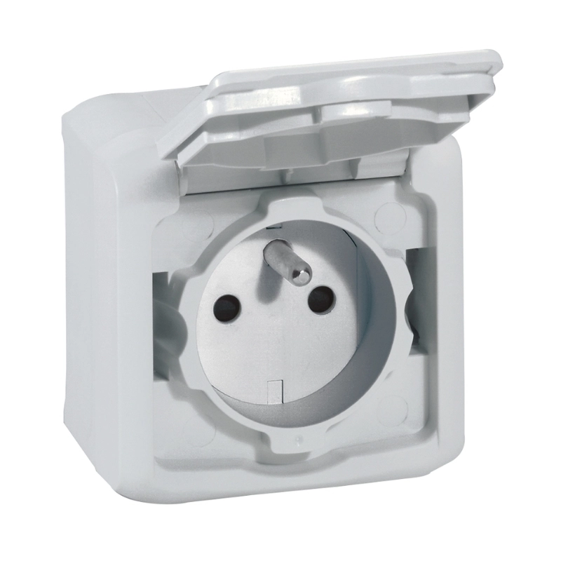 Контакт Френски стандарт 16А IP44 Сив - Legrand Forix 782395