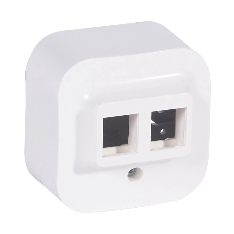Розетка Keystone празна 2x RJ45 IP21 Бял - Legrand Forix 782426