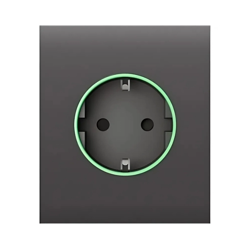 Лицев панел (централен монтаж) за рамка за интелигентен контакт, Сив - Ajax CenterCover (Smart) 59972.162.GR