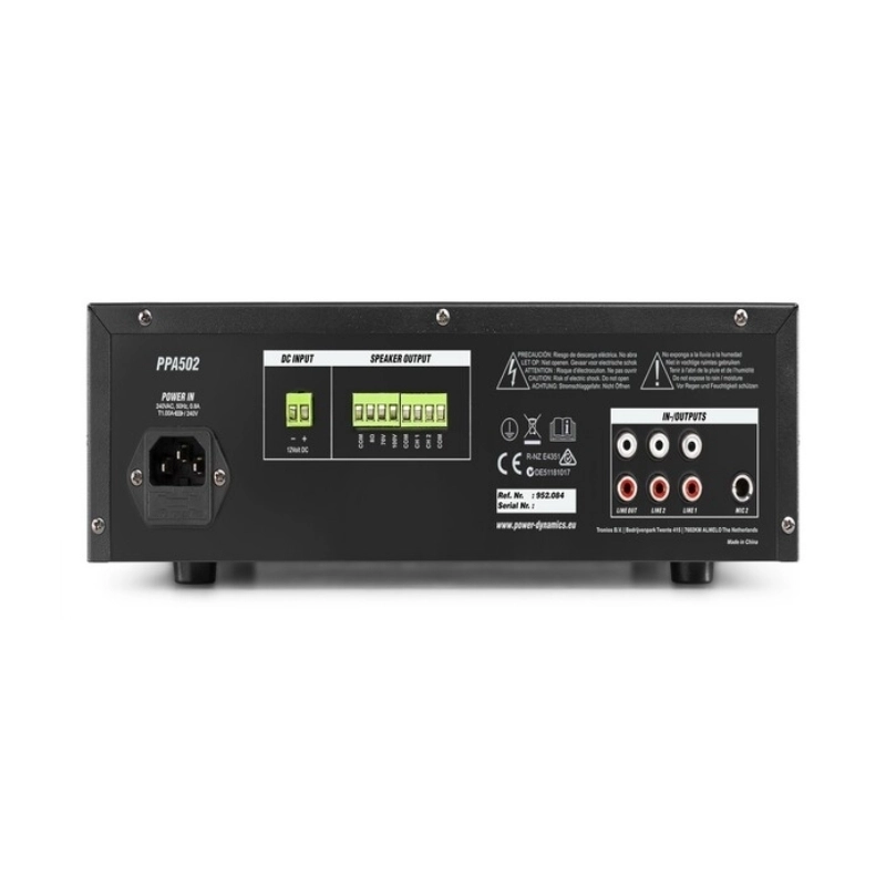 Инсталационен усилвател с 2 зони, изходна мощност 50W / 100V или 8 Оhm - Други PPA502
