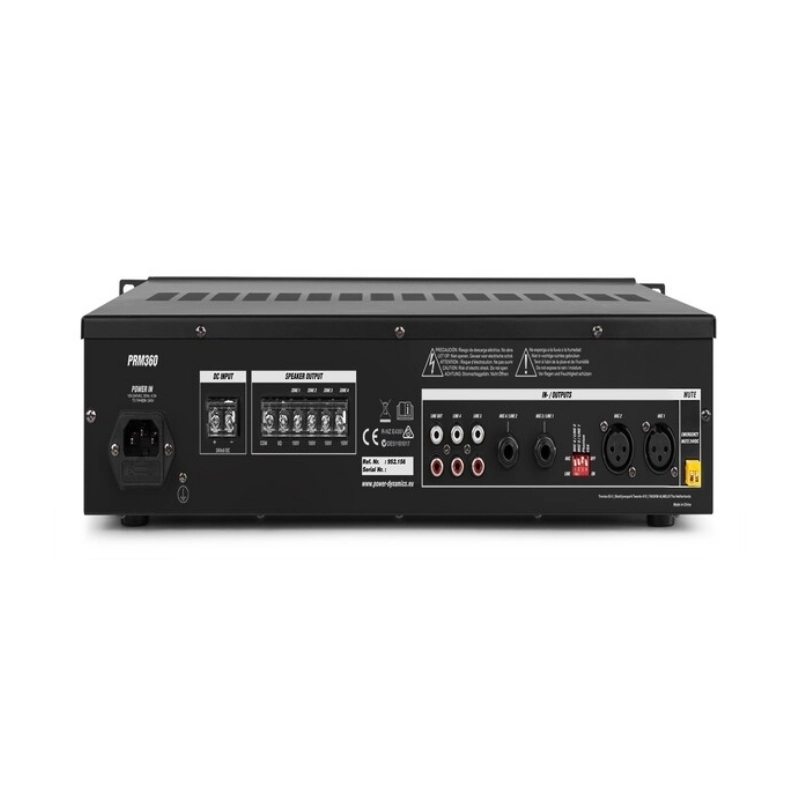 Инсталационен усилвател с 4 зони, изходна мощност 360W / 100V или 8 Оhm - Други PRM360