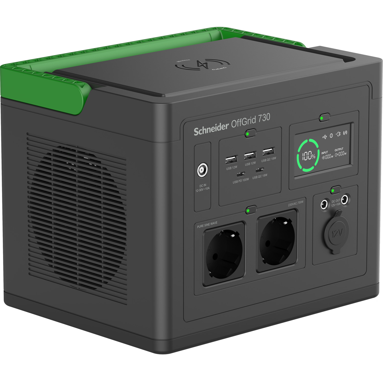 Преносима захранваща станция OffGrid 730, 738Wh LI  - SCHNEIDER ELECTRIC PPS730-GR
