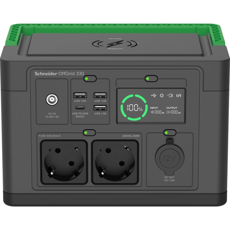 Преносима захранваща станция OffGrid 330, 332Wh LI  - SCHNEIDER ELECTRIC PPS330-GR
