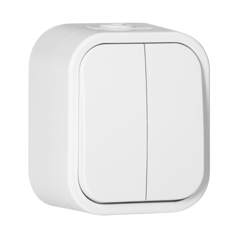 Ключ сериен ОМ 10A IP54 Бял - Orno Series B2 OR-OE-7801/W