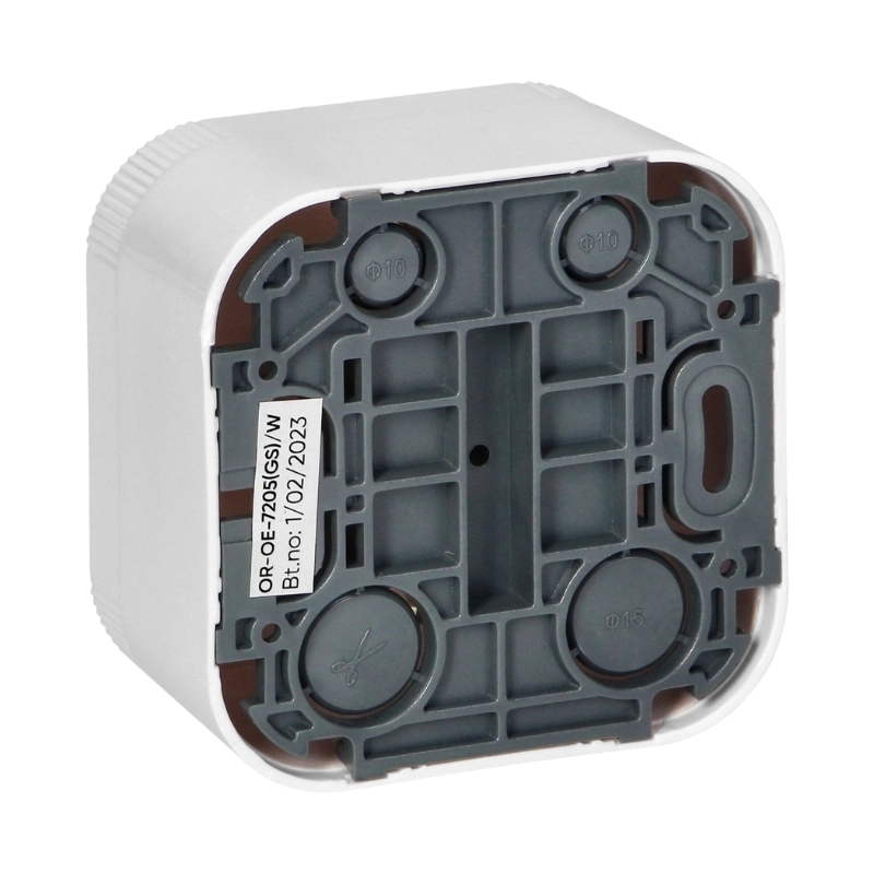 Контакт Шуко 2P+E ОМ 16A Бял - Orno ToDo OR-OE-7205(GS)/W