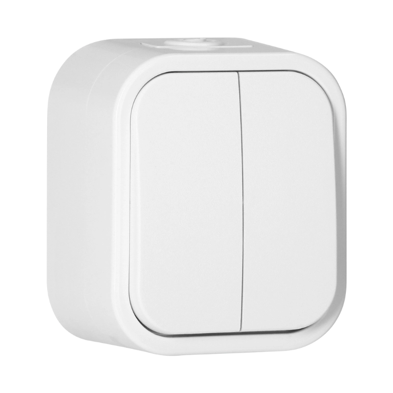 Ключ сериен ОМ 10A IP54 Бял - Orno Series B2 OR-OE-7801/W