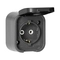 Контакт шуко ОМ 2P+E 16A IP54 Сив/черен - Orno Series B2 OR-OE-7805(GS)/GB