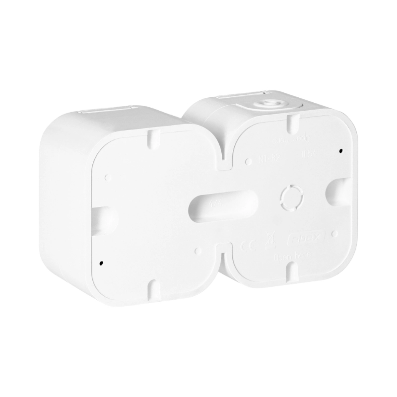 Контакт Шуко двоен ОМ 2x 2P+E 16A IP54 Бял - Orno Series B2 OR-OE-7806(GS)/W