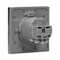 Контакт Шуко 2P+E за вграждане с капак Ф60mm IP44 Стомана - Orno Hermetic electrical socket OR-AE-1397(GS)
