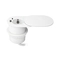 Модул за вграждане в мебел 2P+E Шуко в отвор Ø60mm и 2x USB тип A+C max 20W с кабел 1.9 m Бял - Orno OR-GM-9042(GS)/W