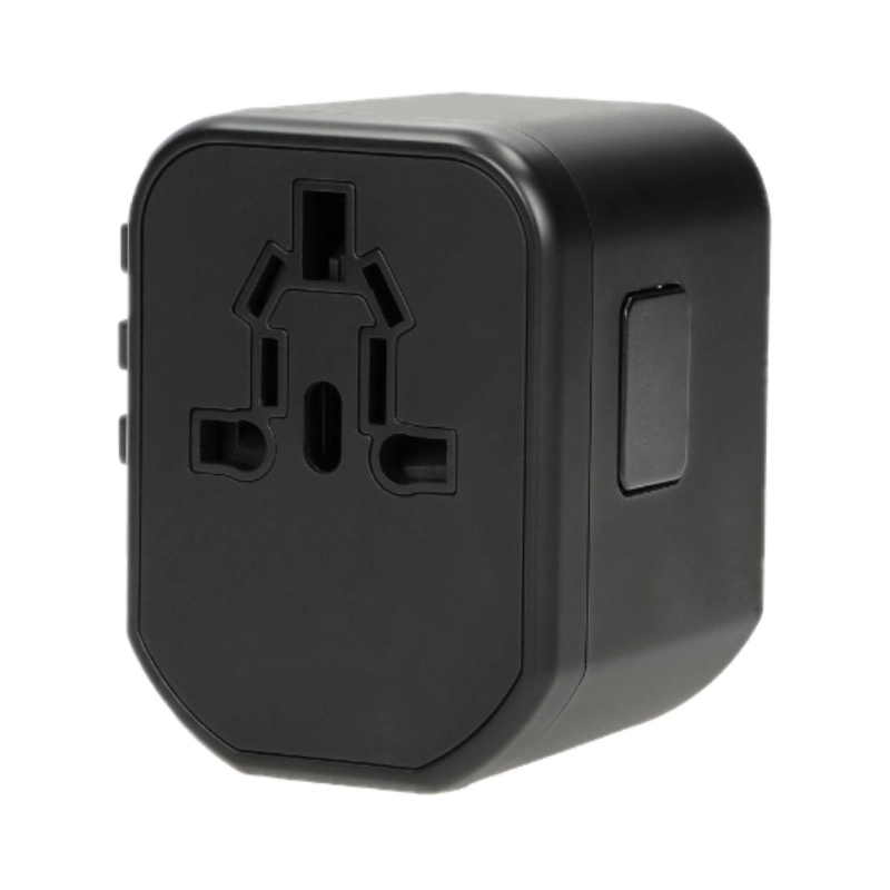 Преходен адаптер универсален USA/UK/EURO/AUS с 2x USB порт 5V 2.4A 100-240V 8A - Orno TA-6