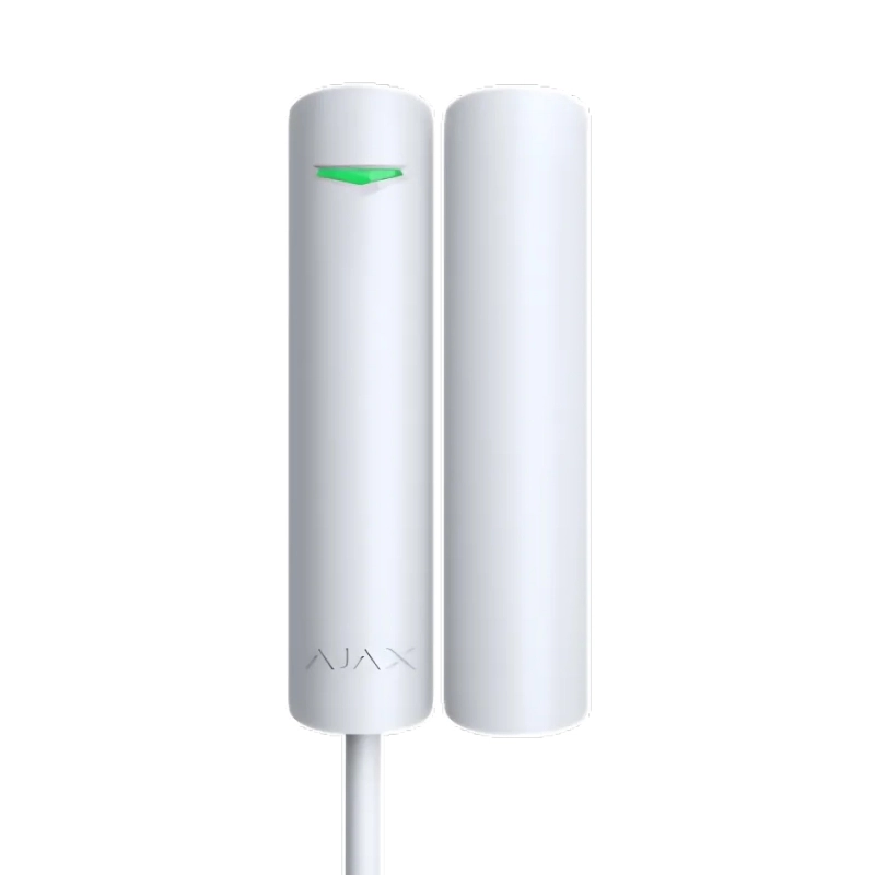 Жичен комбиниран магнитен детектор с допълнителен NC контакт до 1 м., вграден вибрационен детектор и акселерометър - AJAX DoorProtect Plus 30854.13.WH1