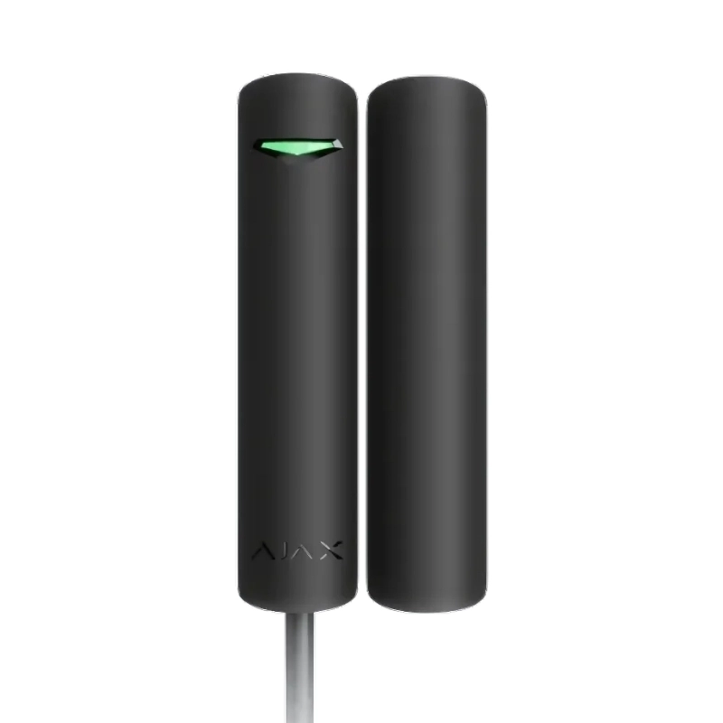 Жичен комбиниран магнитен детектор с допълнителен NC контакт до 1 м., вграден вибрационен детектор и акселерометър - AJAX DoorProtect Plus 30855.21.BL1