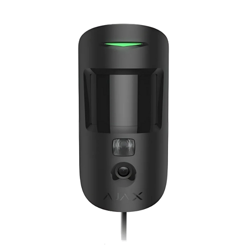 Жичен PIR детектор с визуална верификация на алармата и имунитет към домашни любимци - 20 кг/50 см - AJAX MotionCam 37161.23.BL1