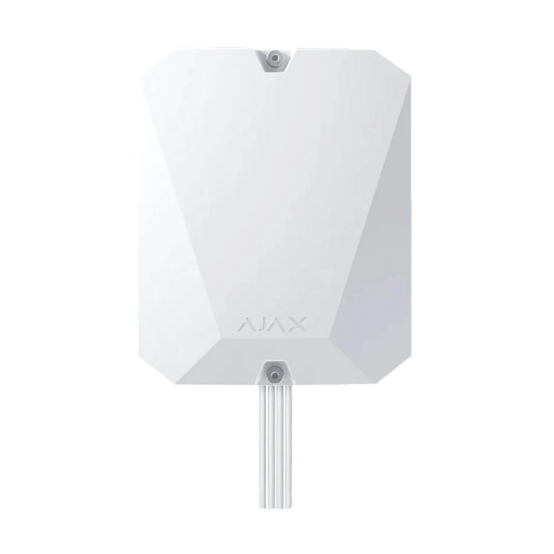 Хибриден контролен панел 2G/3G/4G, BUS линии на платката - 8бр, поддържа до 100 жични/безжични устройства - AJAX Hub Hybrid (4G) 37550.111.WH1