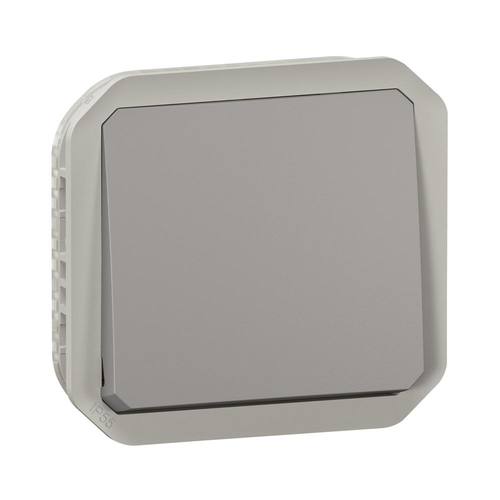 Бутон 10А механизъм IP55 Сив  - Legrand Plexo New 069540L