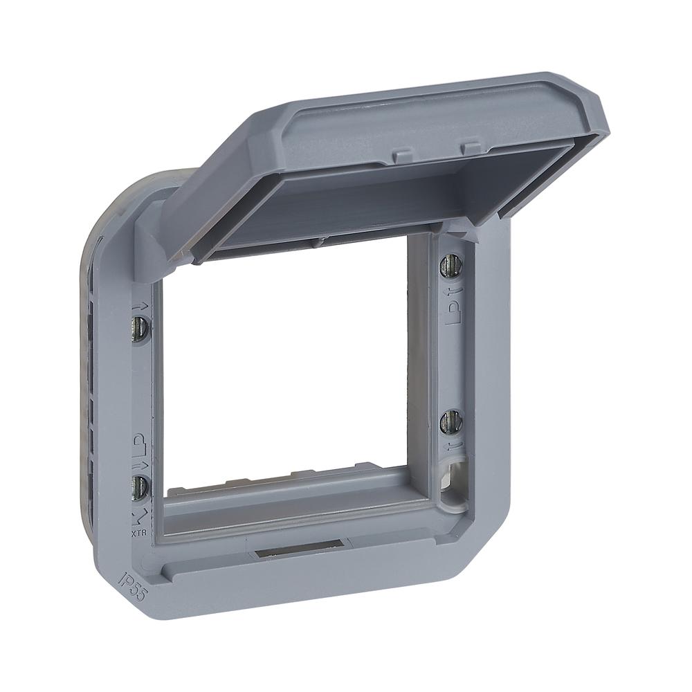 Адаптор плътен капак за Mosaic механизъм IP55 Сив  - Legrand Plexo New 069584L