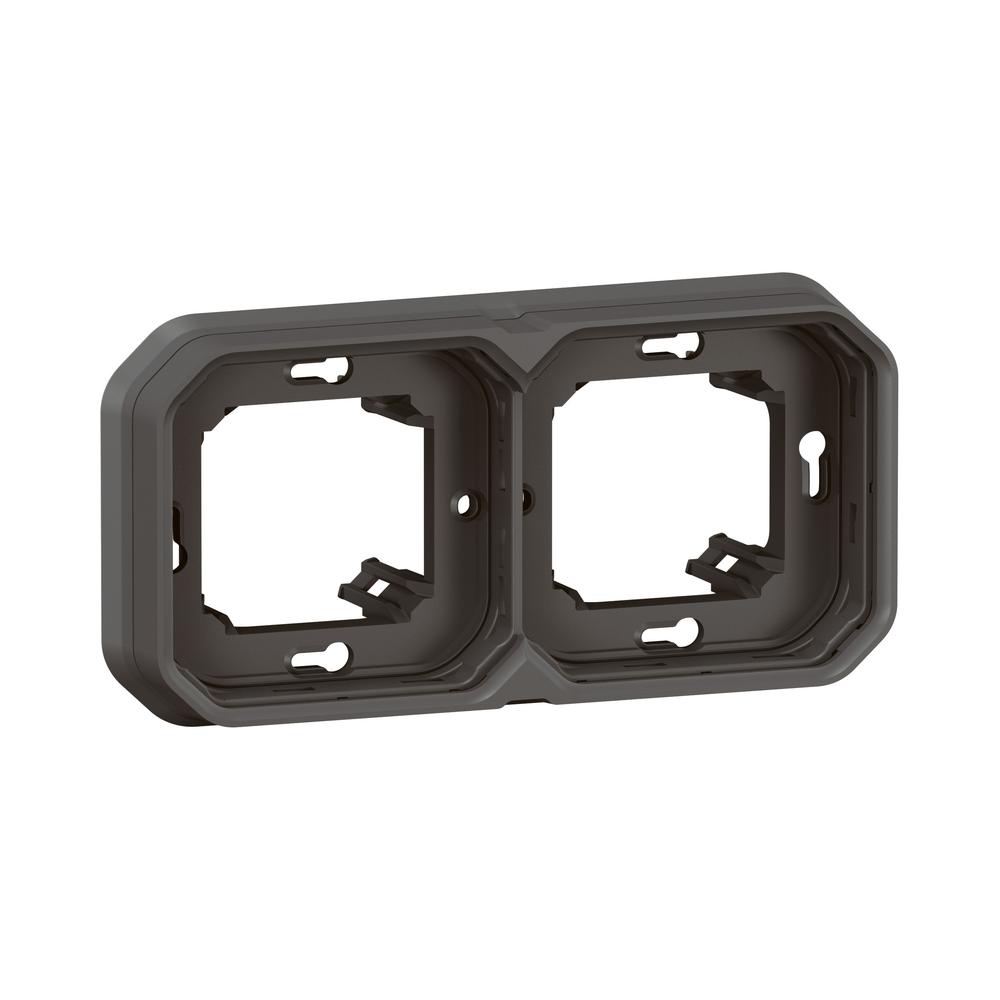 Рамка 2x скрит монтаж IP55 Антрацит  - Legrand Plexo New 069607L