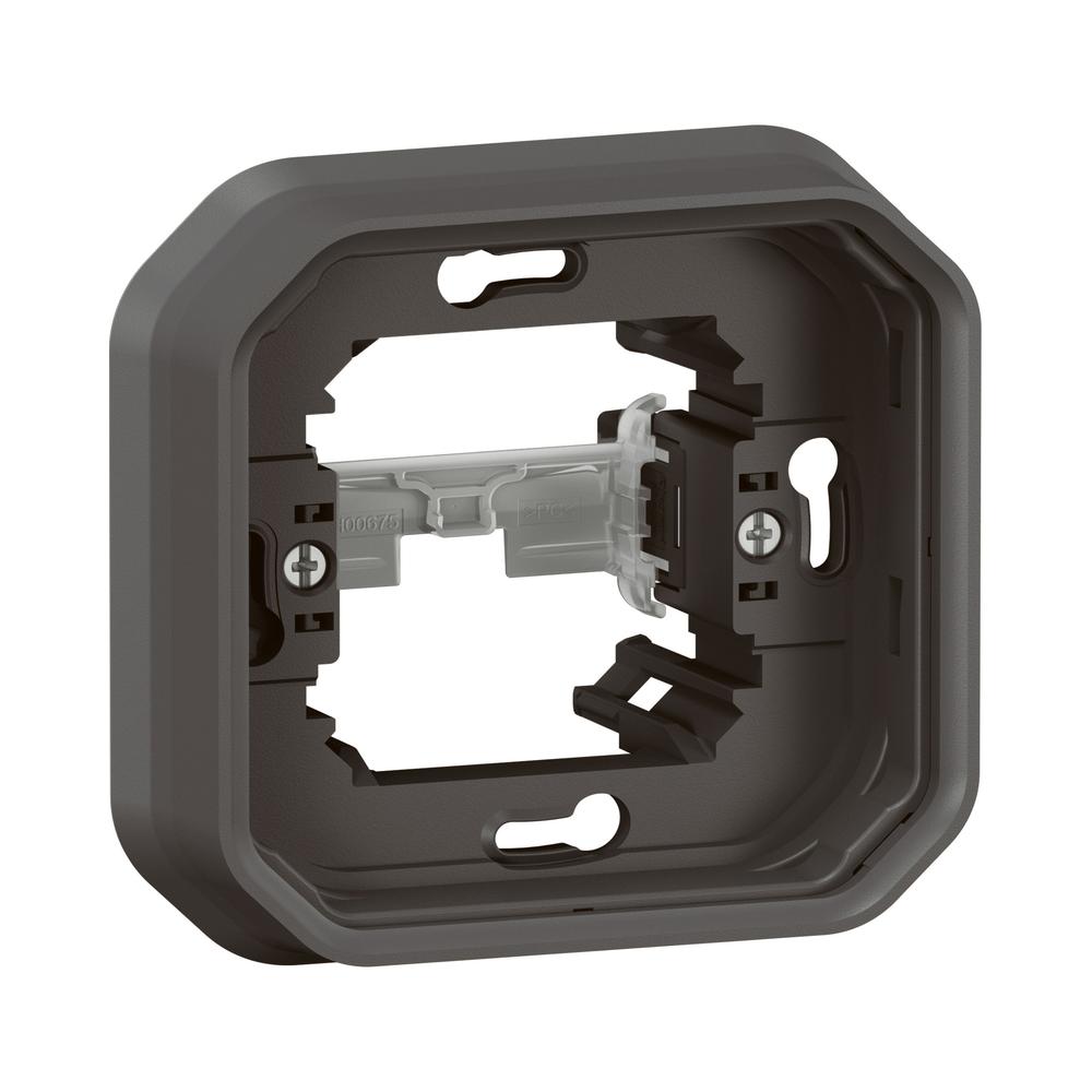 Рамка 1x скрит монтаж скоби IP55 Антрацит  - Legrand Plexo New 069609L