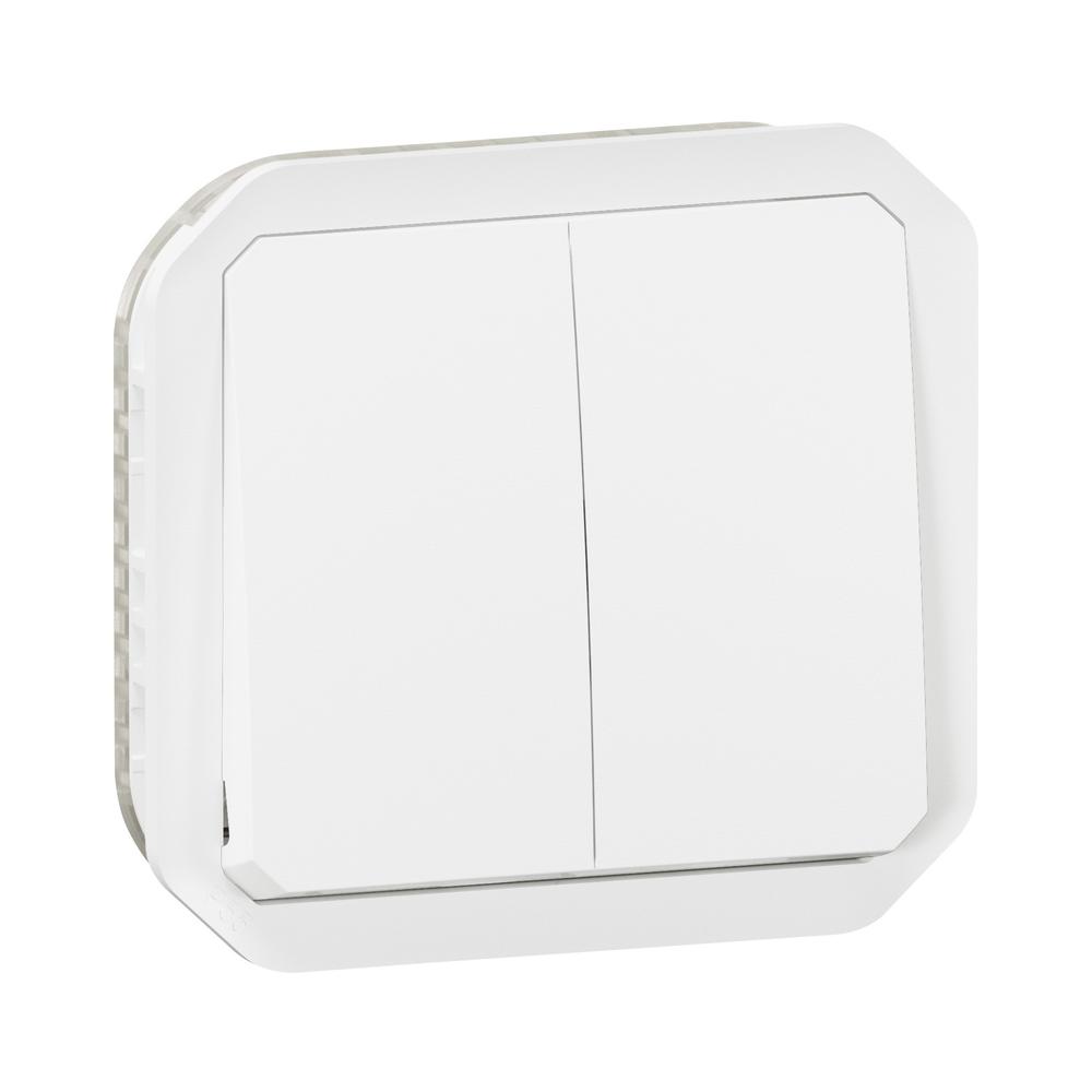 Сериен ключ/бутон 10А механизъм IP55 Бял  - Legrand Plexo New 069625L