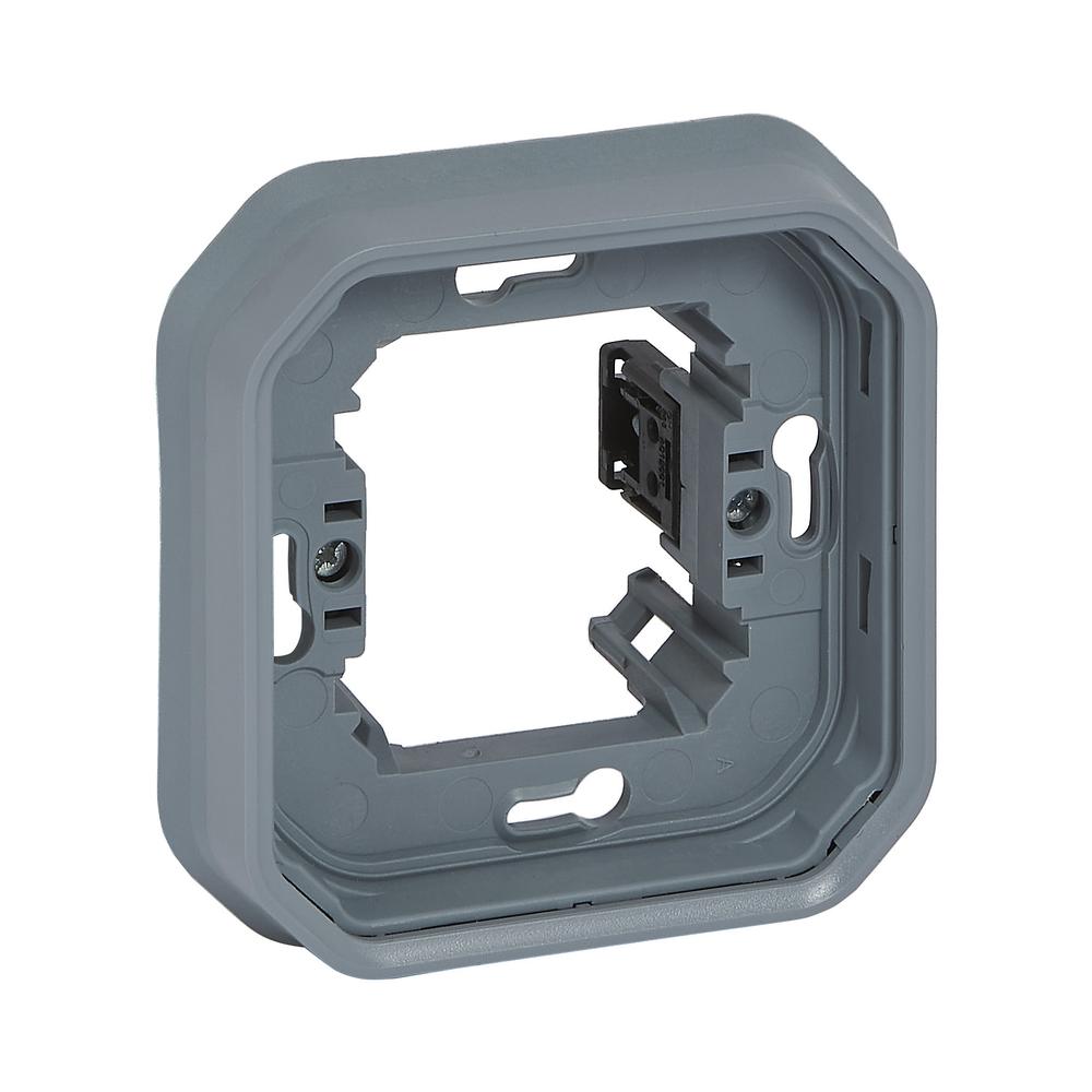 Рамка 1x скрит монтаж скоби IP55 Сив  - Legrand Plexo New 069682L