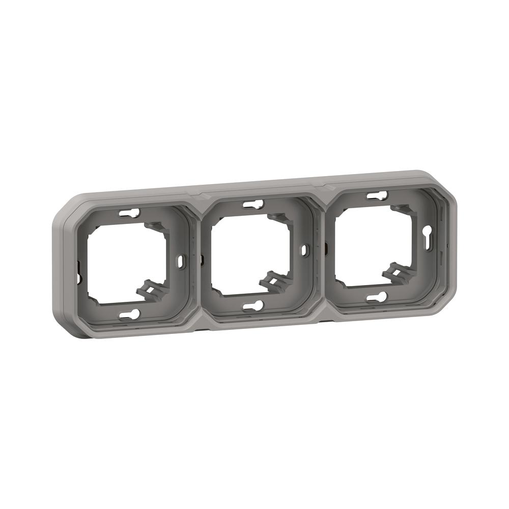 Рамка 3x скрит монтаж IP55 Сив  - Legrand Plexo New 069687L