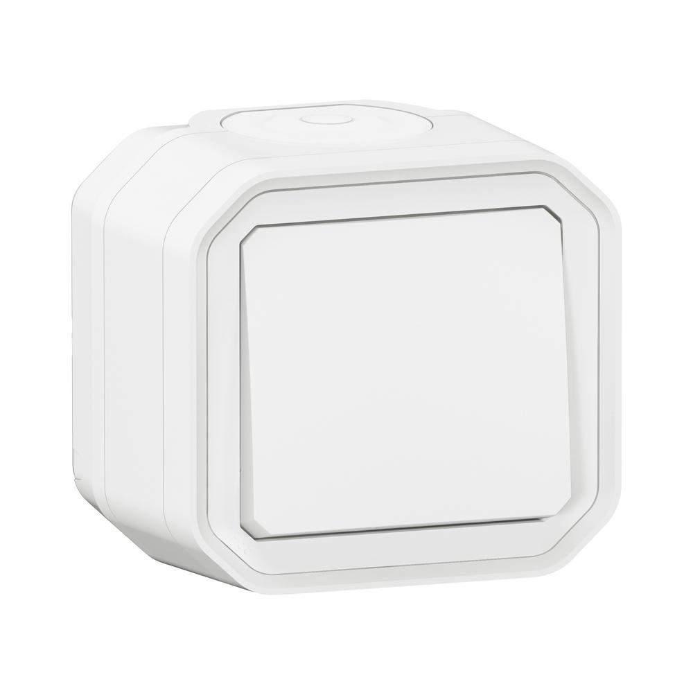 Девиаторен ключ моноблок 10A IP55 Бял - Legrand Plexo New 069751L