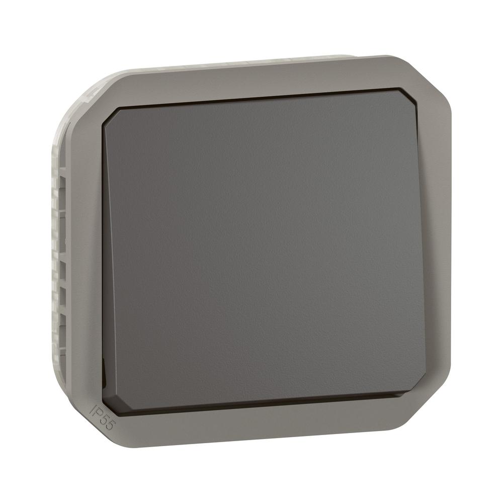 Девиаторен ключ 10А механизъм IP55 Антрацит  - Legrand Plexo New 069801L