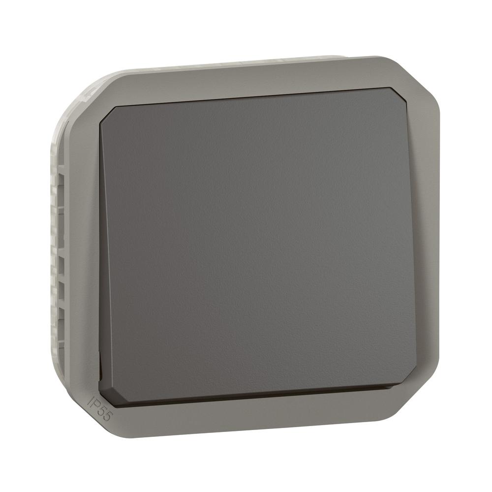 Бутон 10А механизъм IP55 Антрацит  - Legrand Plexo New 069810L