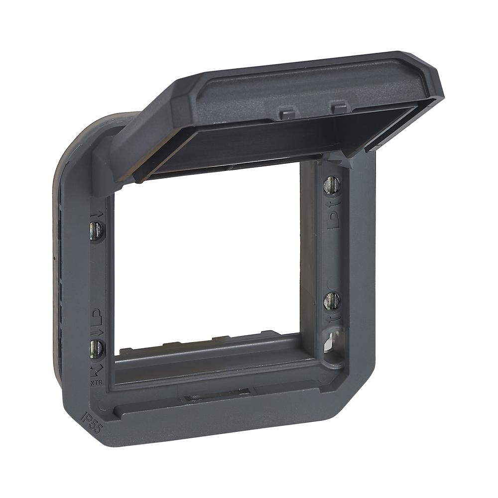 Адаптор плътен капак за Mosaic механизъм IP55 Антрацит  - Legrand Plexo New 069830L