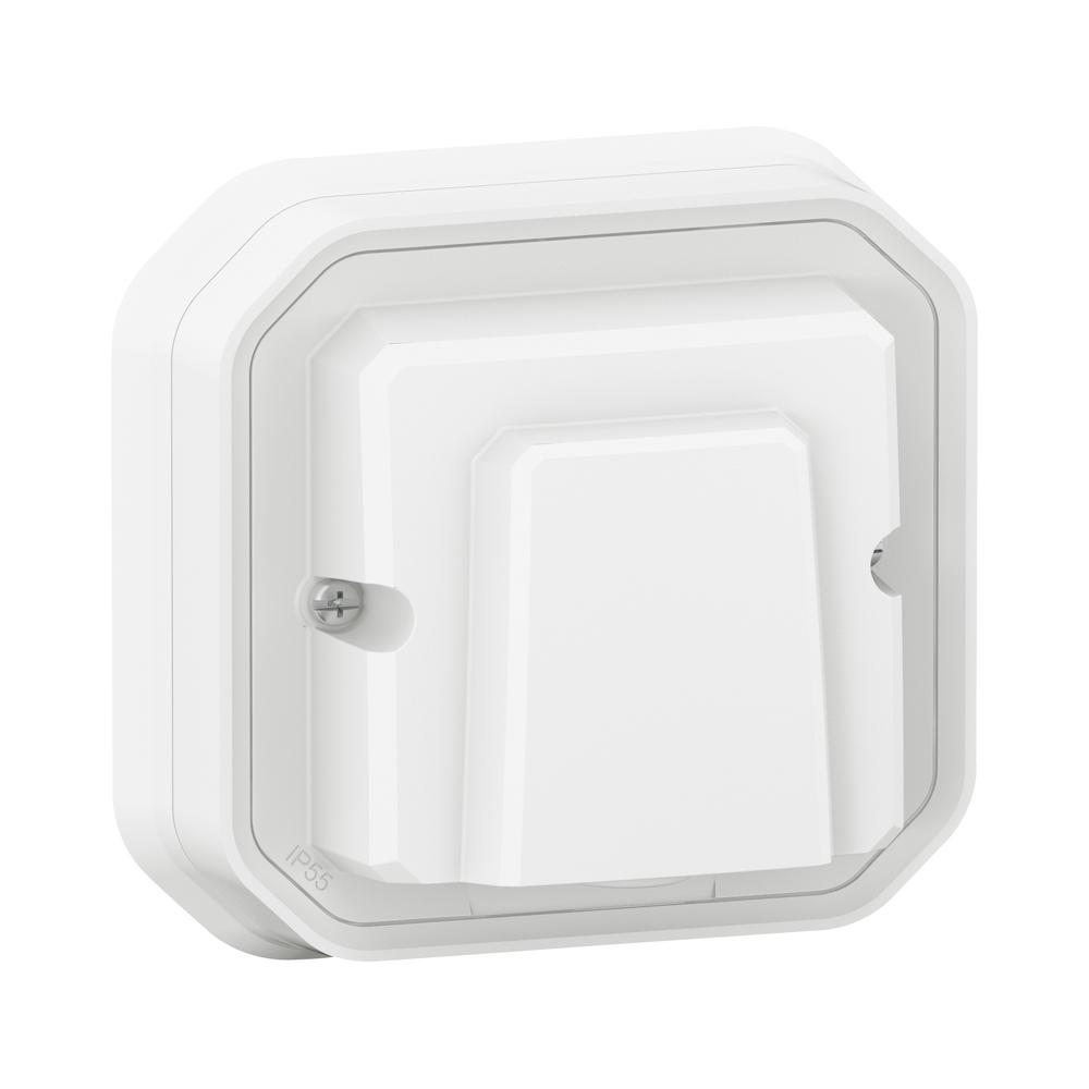 Твърда връзка 16А моноблок скрит монтаж IP55 Бял - Legrand Plexo New 069888L