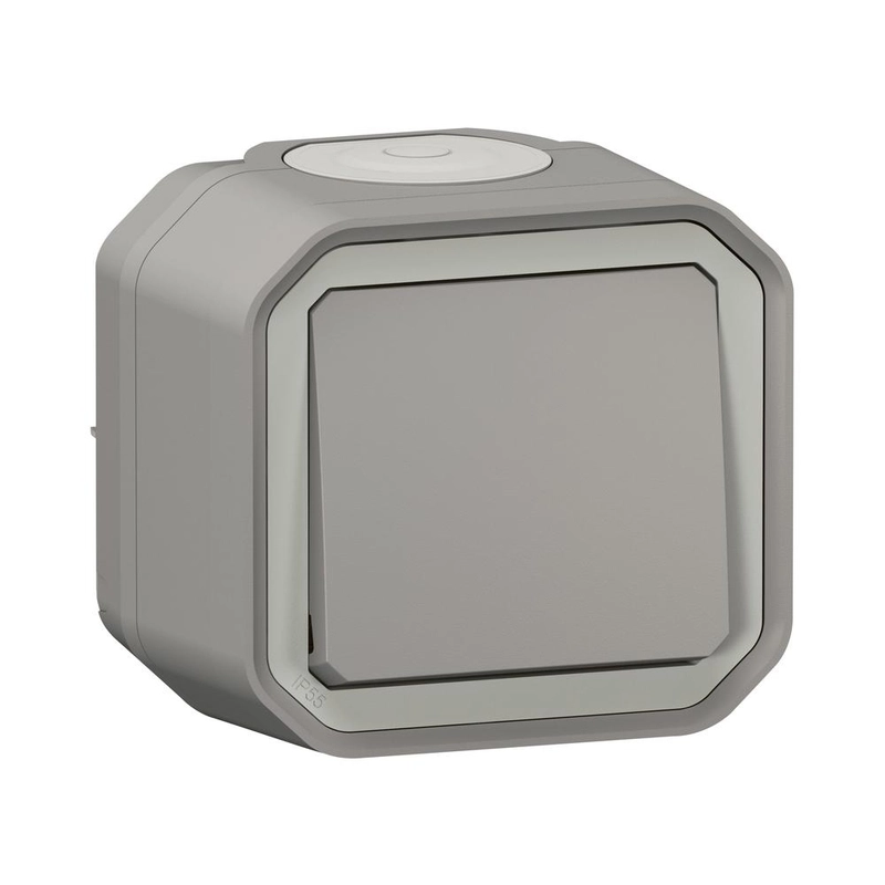 Бутон моноблок 10A IP55 Сив - Legrand Plexo New 069720L