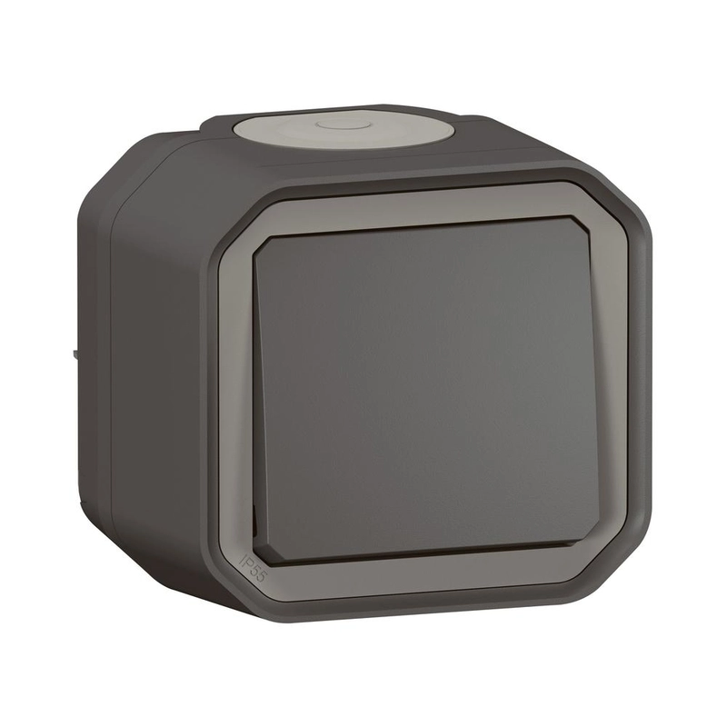 Бутон моноблок 10A IP55 Антрацит - Legrand Plexo New 069790L