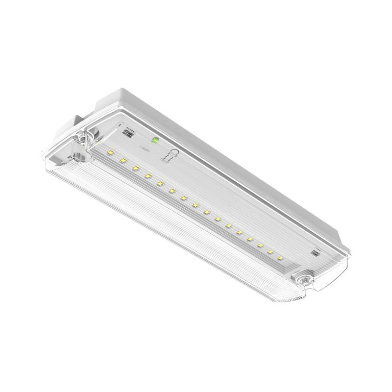 Евакуационен LED осветител EM BULKHEAD E 1,2W 3ч батерия AT 10X1 с пиктограми - LEDVANCE EMERGENCY BULKHEAD RECTANGULAR LED230677