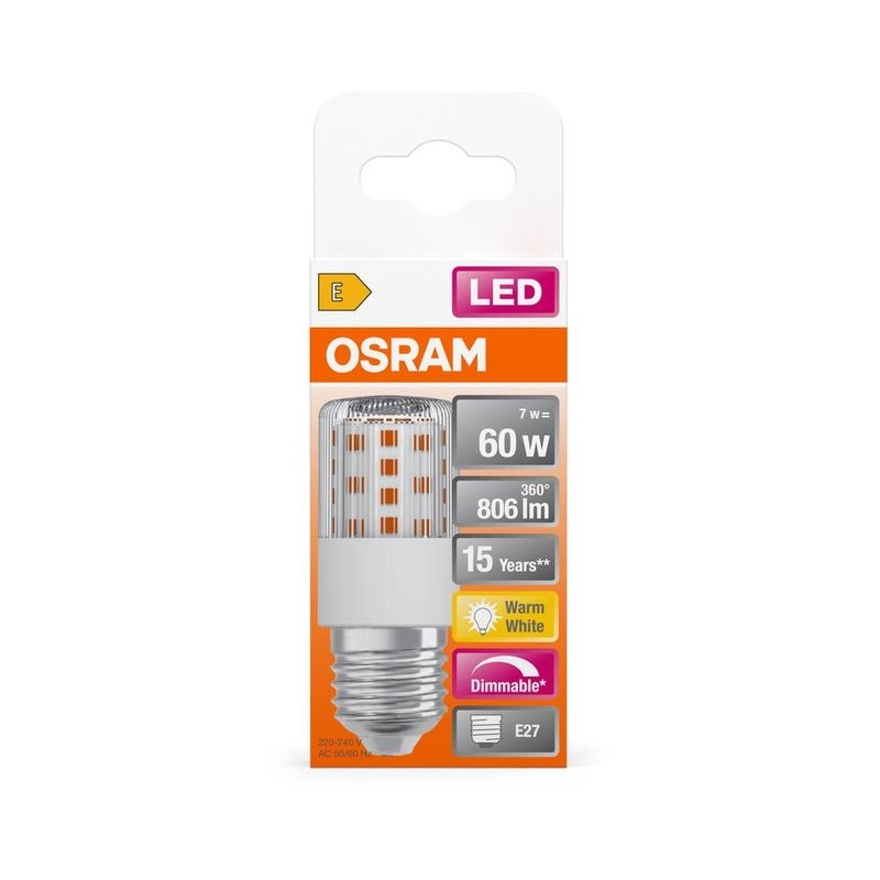 LED лампа Тип SPECIAL T SLIM 7.3W 806lm 2700K 220…240 V E27 Ra≥80 320°, димируема - LEDVANCE LED SPECIAL T SLIM DIM LED607347
