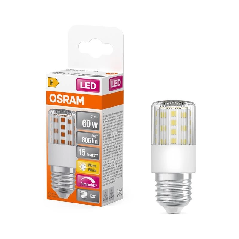 LED лампа Тип SPECIAL T SLIM 7.3W 806lm 2700K 220…240 V E27 Ra≥80 320°, димируема - LEDVANCE LED SPECIAL T SLIM DIM LED607347