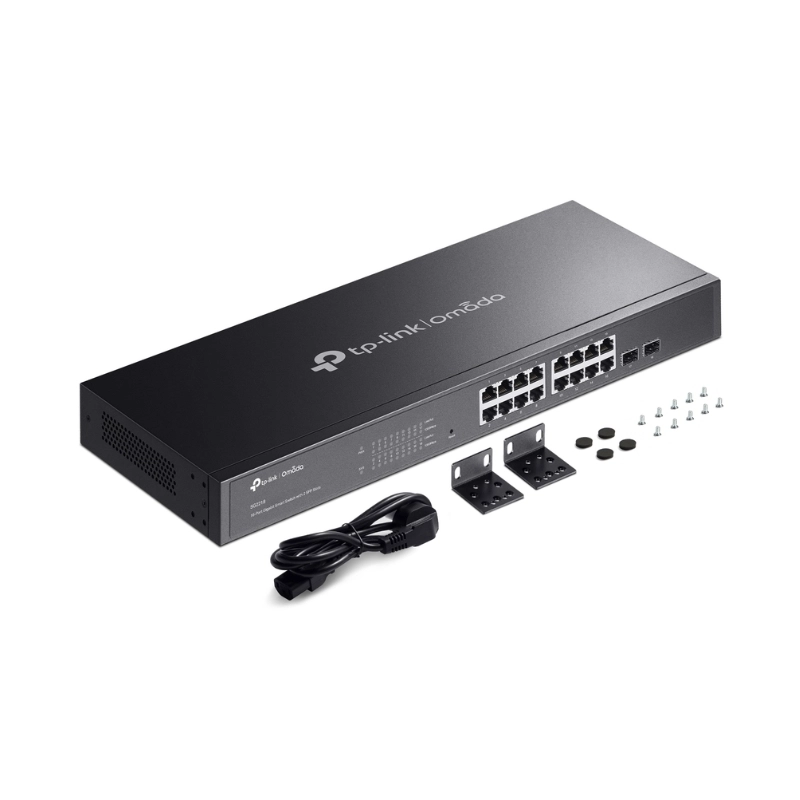 18-Port Gigabit Smart Switch with 16-Port PoE+ Omada by TP-Link SG2218