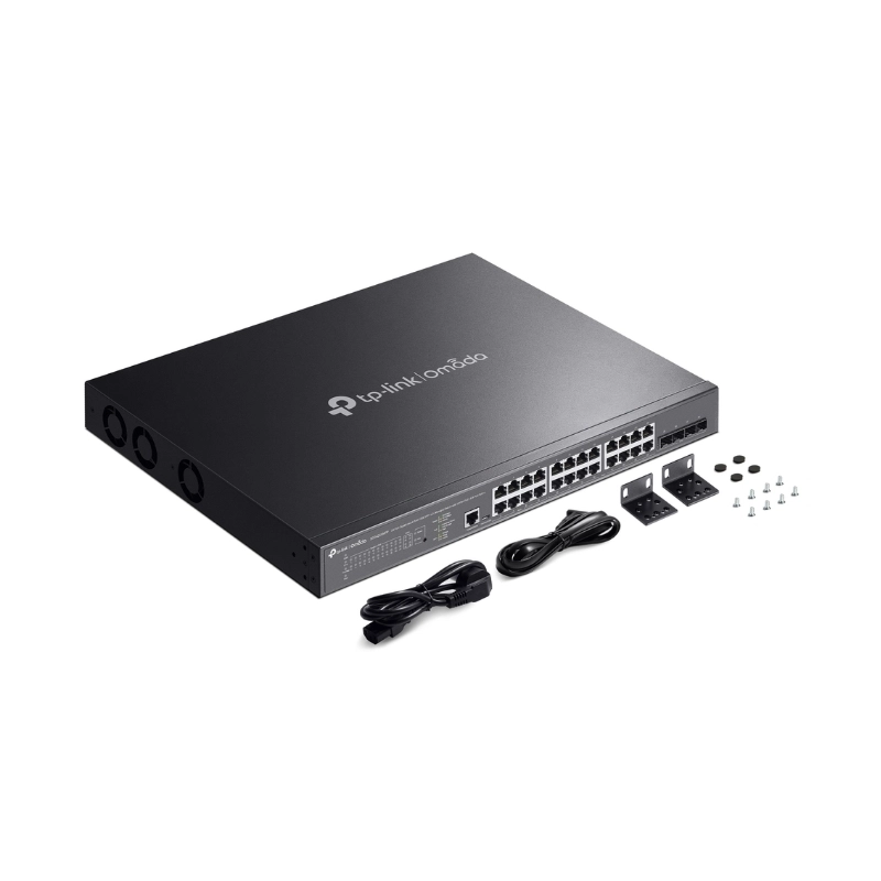 24-Port Gigabit and 4-Port 10GE SFP+ L2+ Managed Switch with 16-Port PoE+ & 8-Port PoE++ TP-Link Omada SG3428XMPP